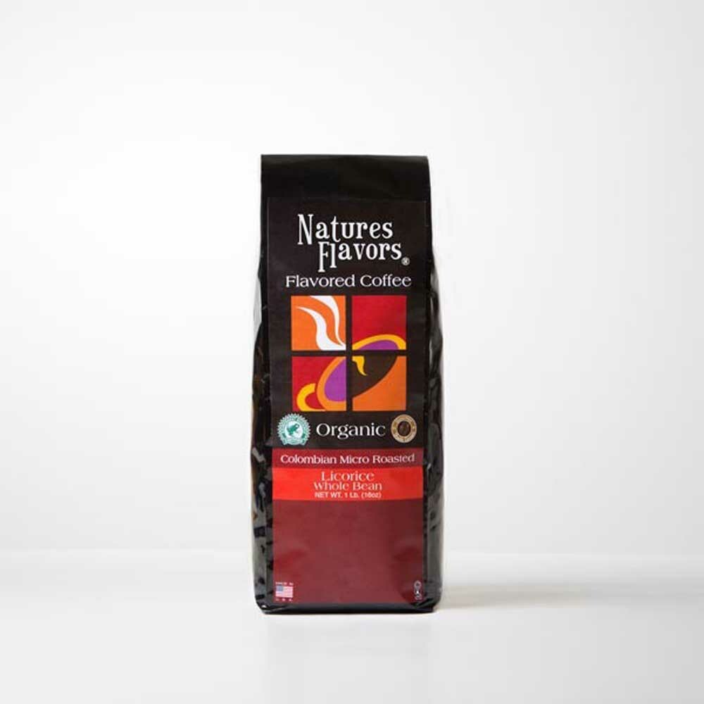 Organic Licorice Flavored Coffee Beans Nature's Flavors