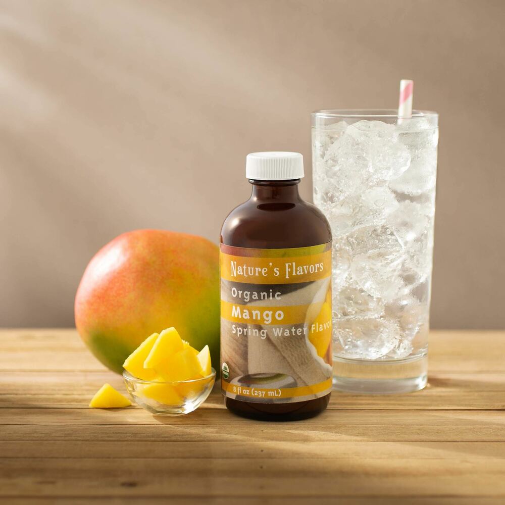 Organic Mango Water Flavor Drops Nature's Flavors