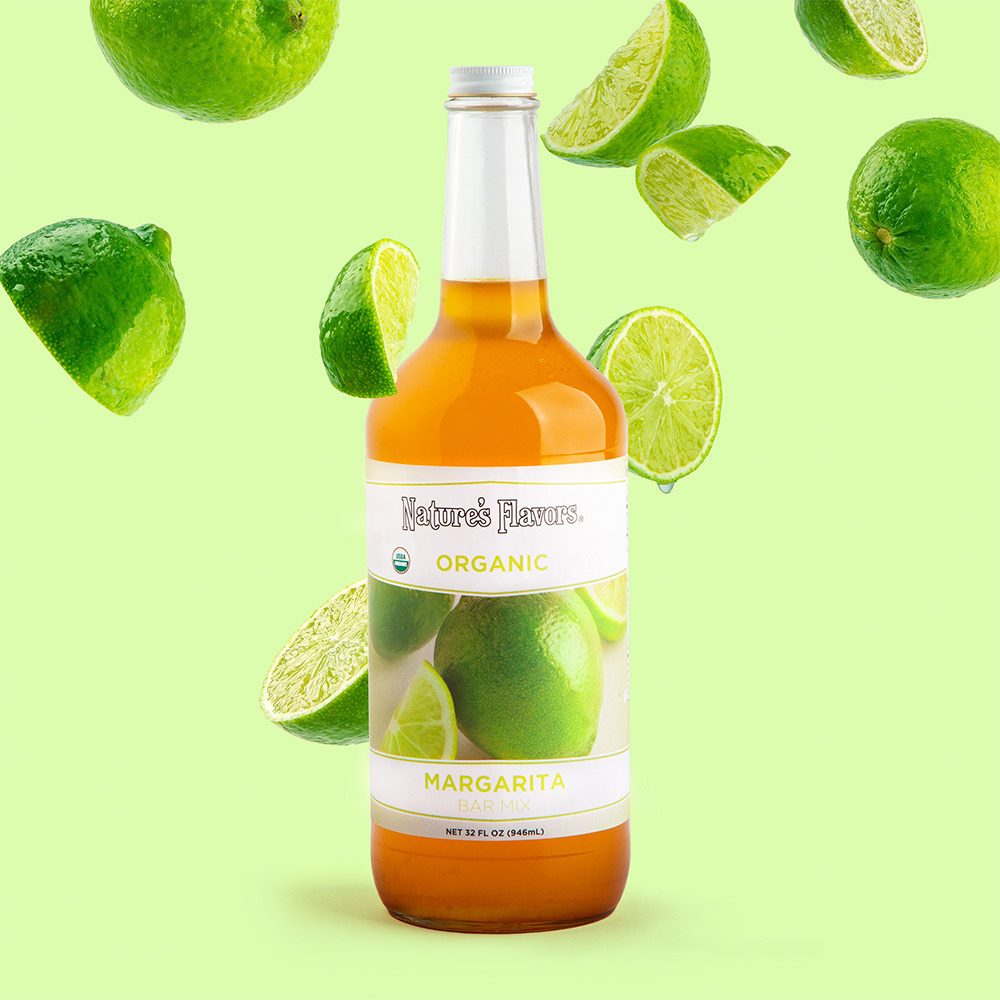Organic Margarita Bar Mix Syrup Nature's Flavors